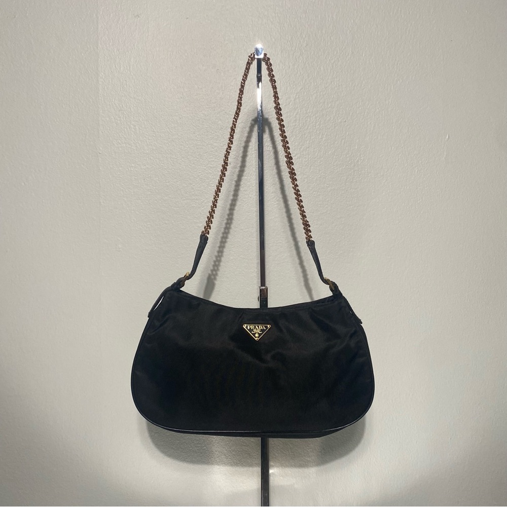 Prada Cleo Nylon Vintage bag with chain strap